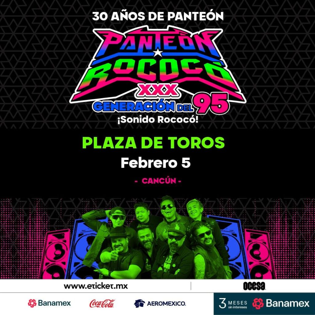 Panteón Rococó en Cancún 2026: concierto, boletos y detalles
