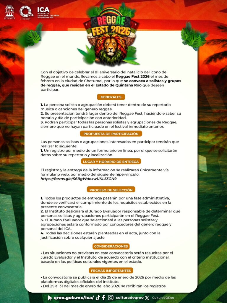 Las propuestas seleccionadas formarán parte del programa oficial del festival, con horarios y días de presentación asignados previamente.
